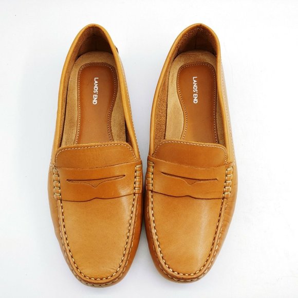 Land's End Womens 518180 Leather Penny Loafer 11 - Picture 4 of 11